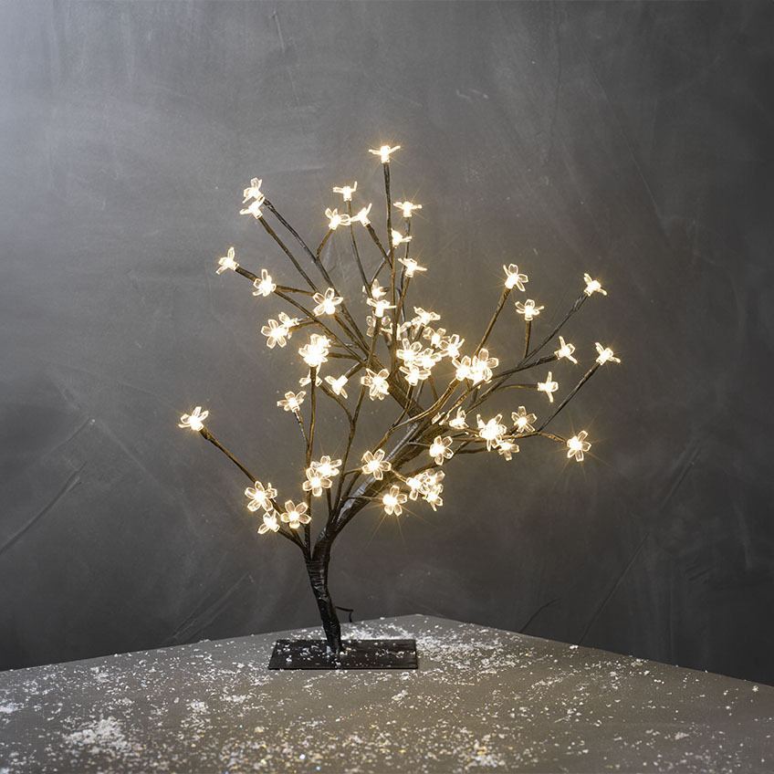 Kleine LED lichtboom kerstdecoratie 