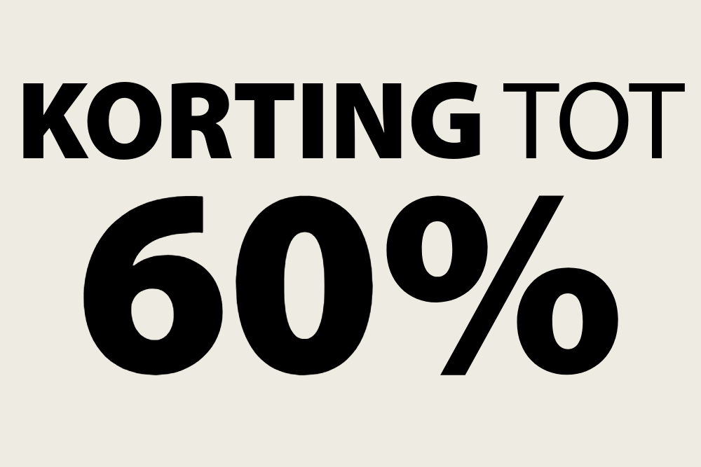 Tot 60% korting