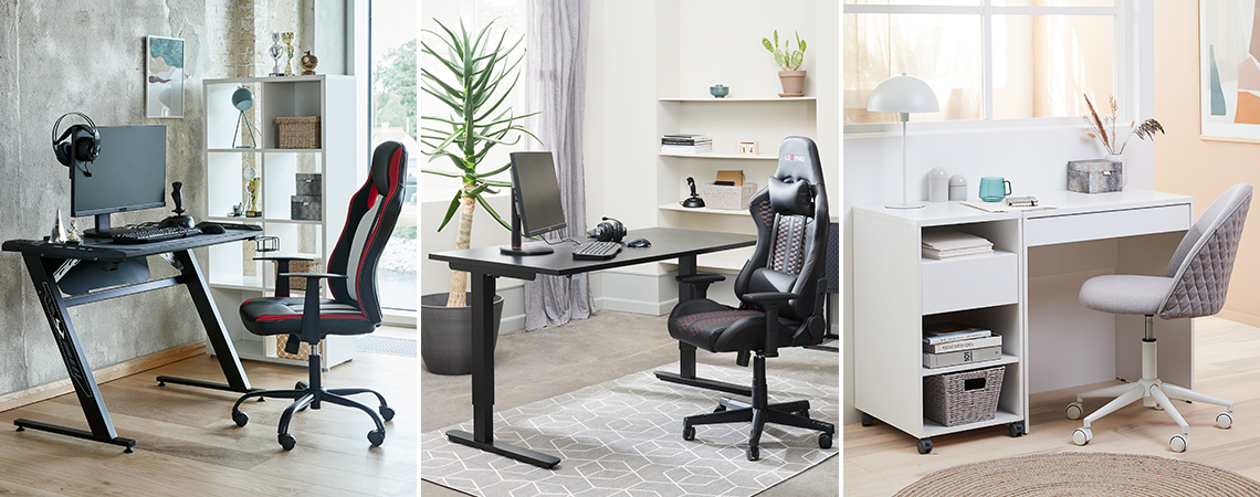3 designs différents pour votre bureau à domicile 