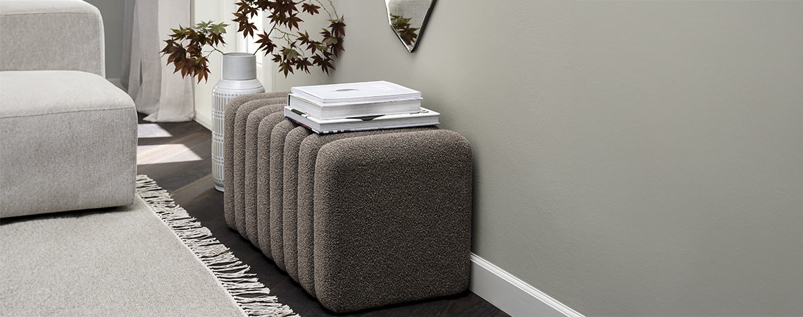 Donker zandkleurig halbankje