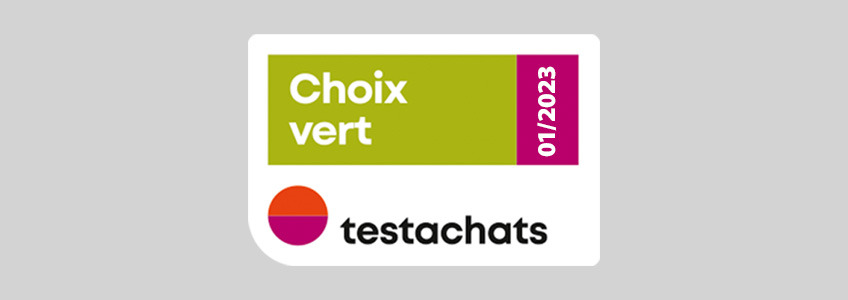 Logo choix vert matelas de testachats 