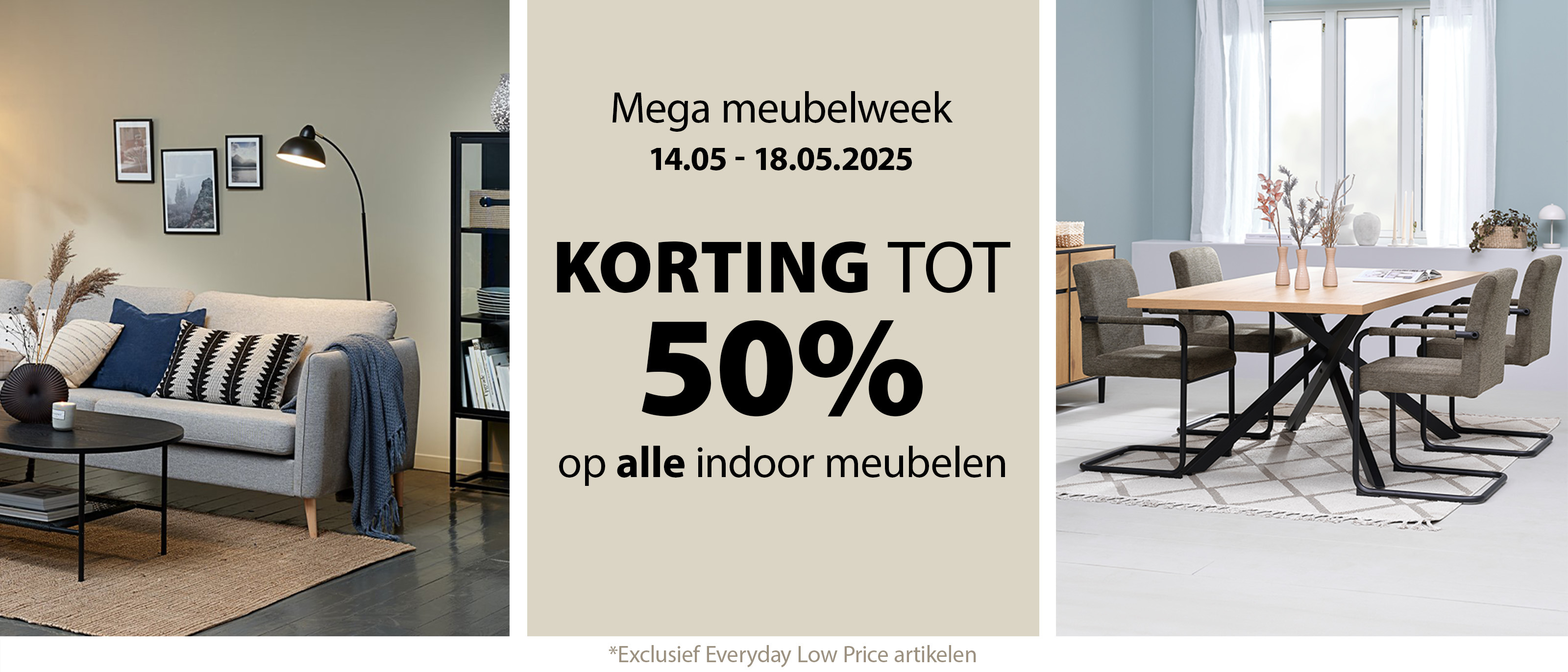 Mega meubelweek | 20-50% korting