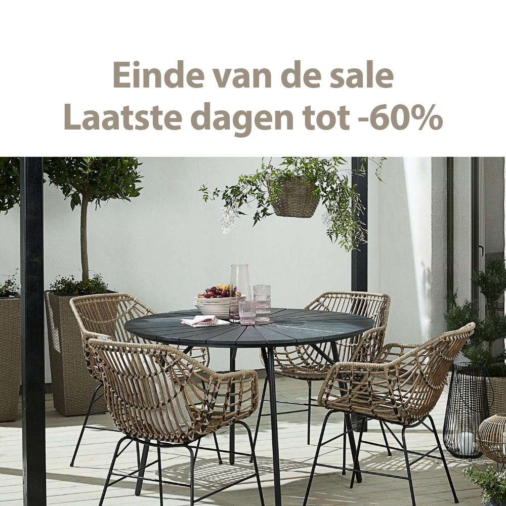 Einde van de sale