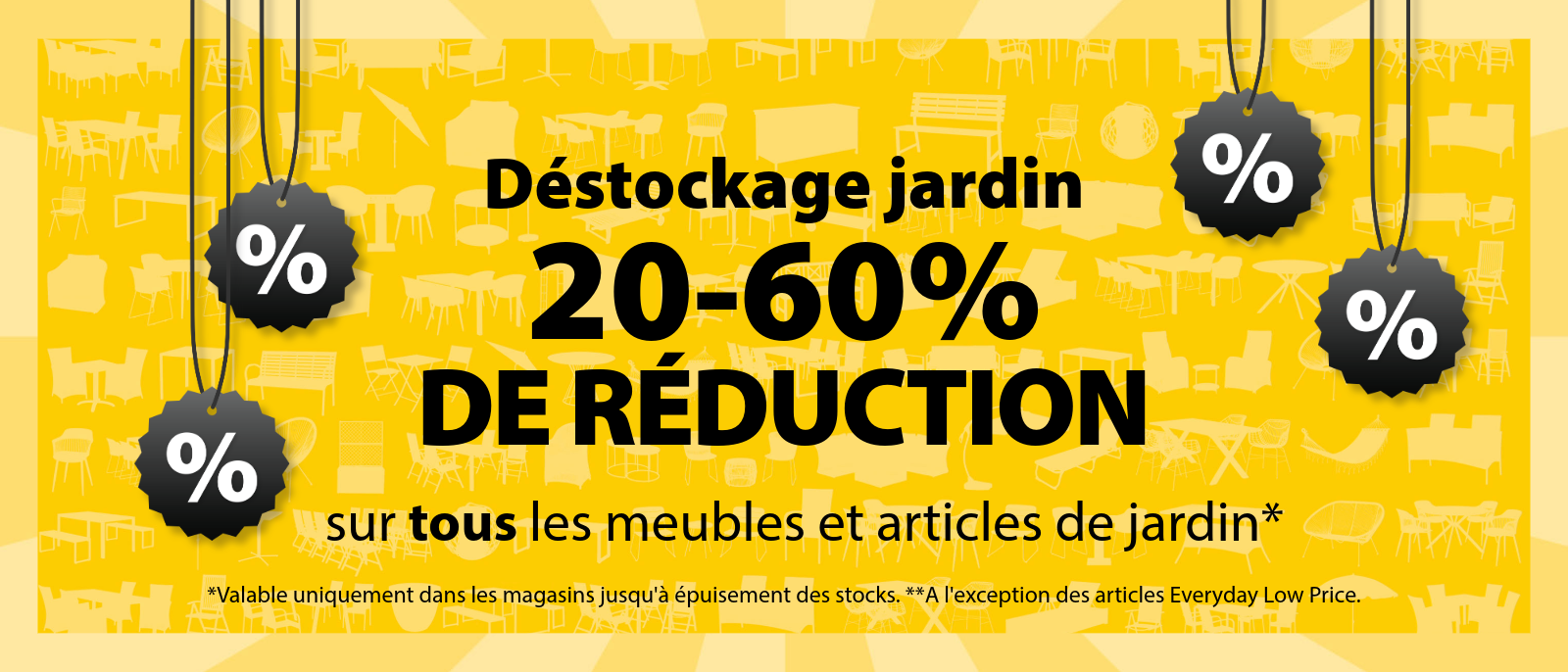 Déstockage jardin | 20-60% de réduction Déstockage jardin | 20-60% de réduction