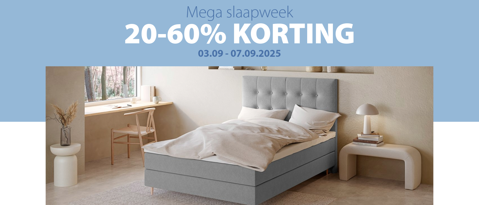 Mega slaapweek | 20-60% korting