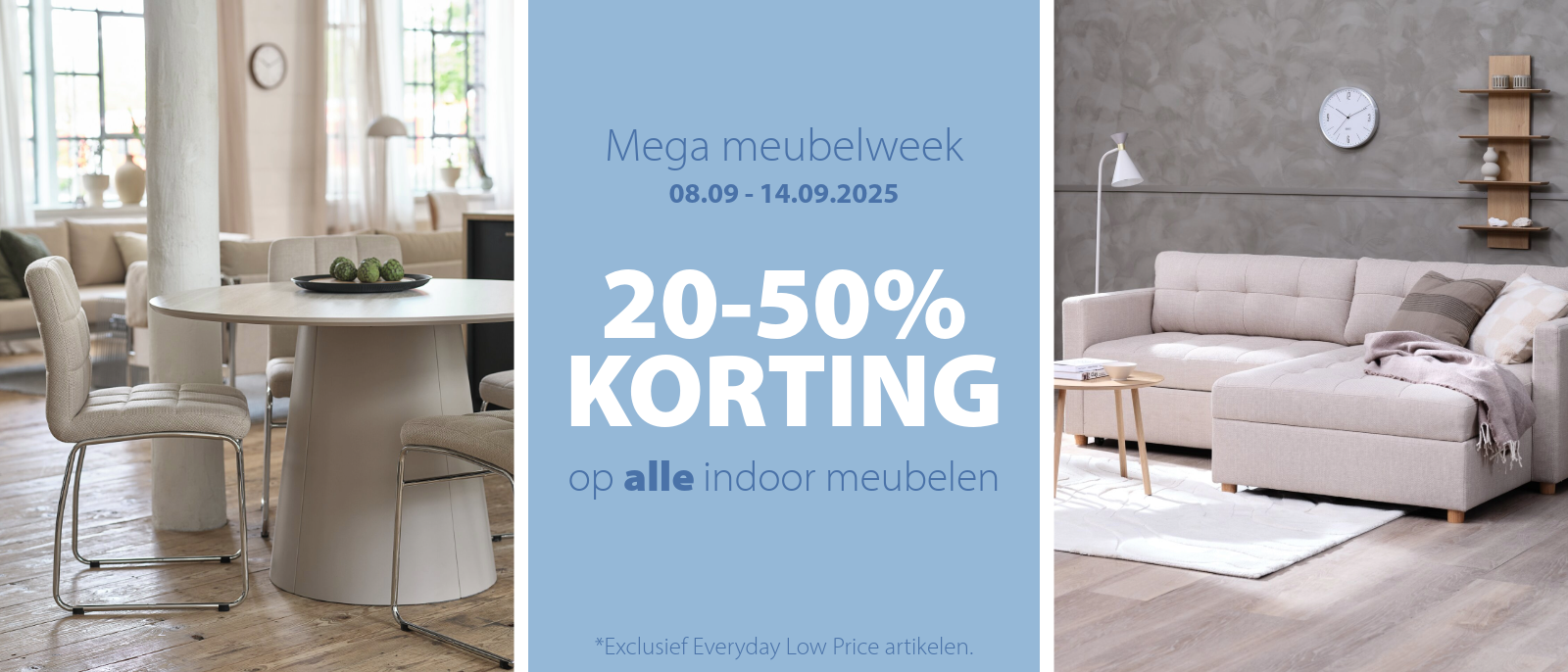 Mega meubelweek | 20-50% korting