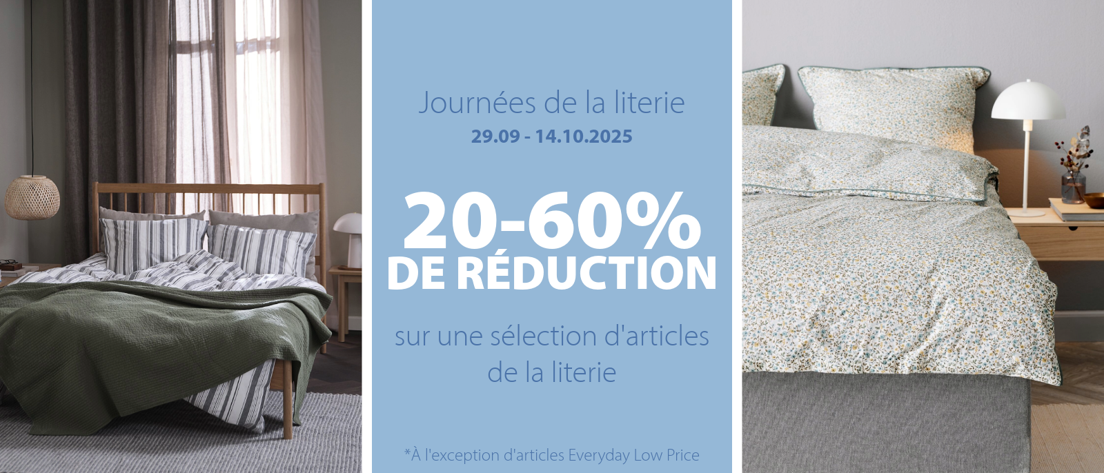 Journées de la literie | 20-60% de réduction Journées de la literie | 20-60% de réduction