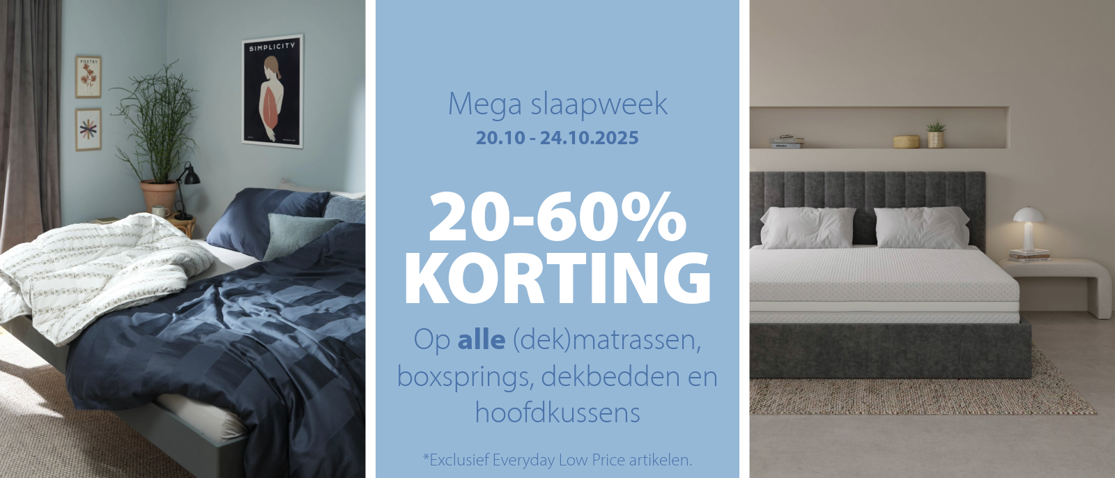Mega Slaapweek | 20-60% korting