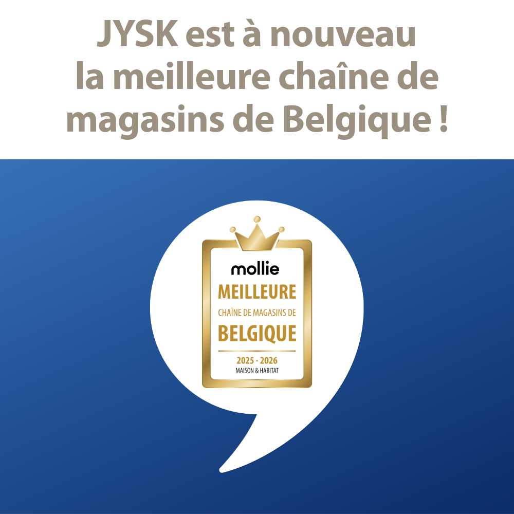 JYSK la meilleure chaine de magasins de Belgique