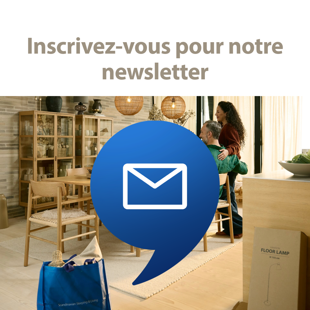 Inscrivez-vous pour notre newsletter