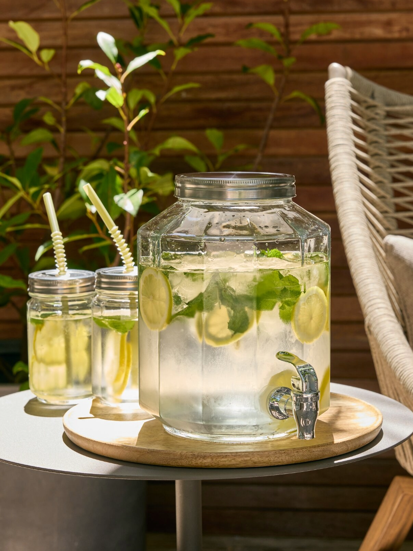 Verre GLASS et bonbonne avec robinet VANN 