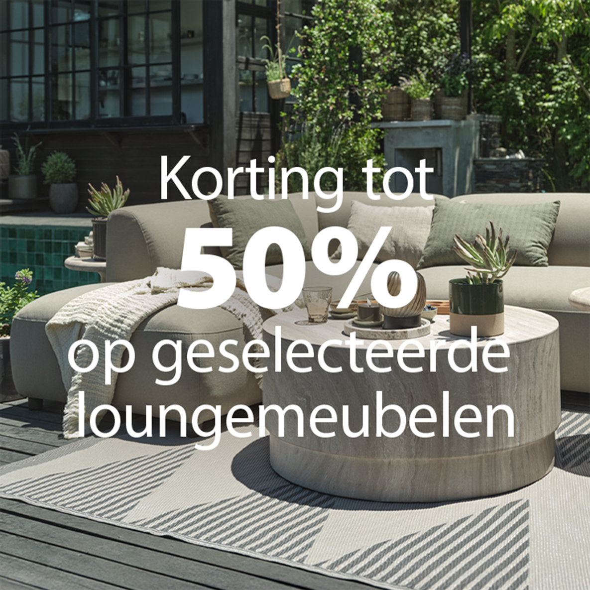 LOUNGEMEUBELEN | 50% KORTING