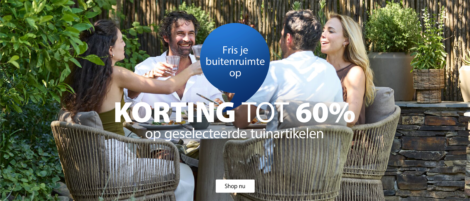 GEEF JE BUITENRUIMTE EEN OPFRISBEURT | KORTING TOT 60%