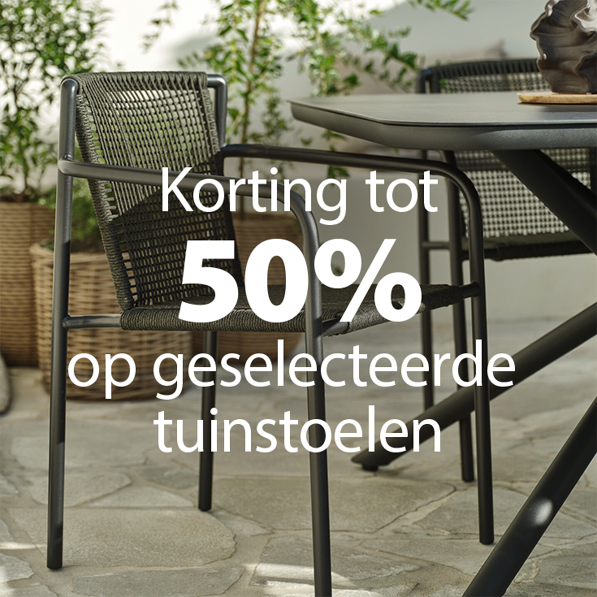 TUINSTOELEN TOT 50% KORTING