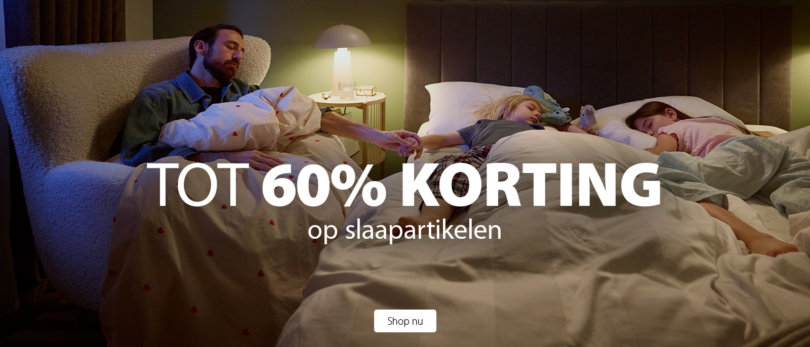 Tot 60% korting op slaapartikelen