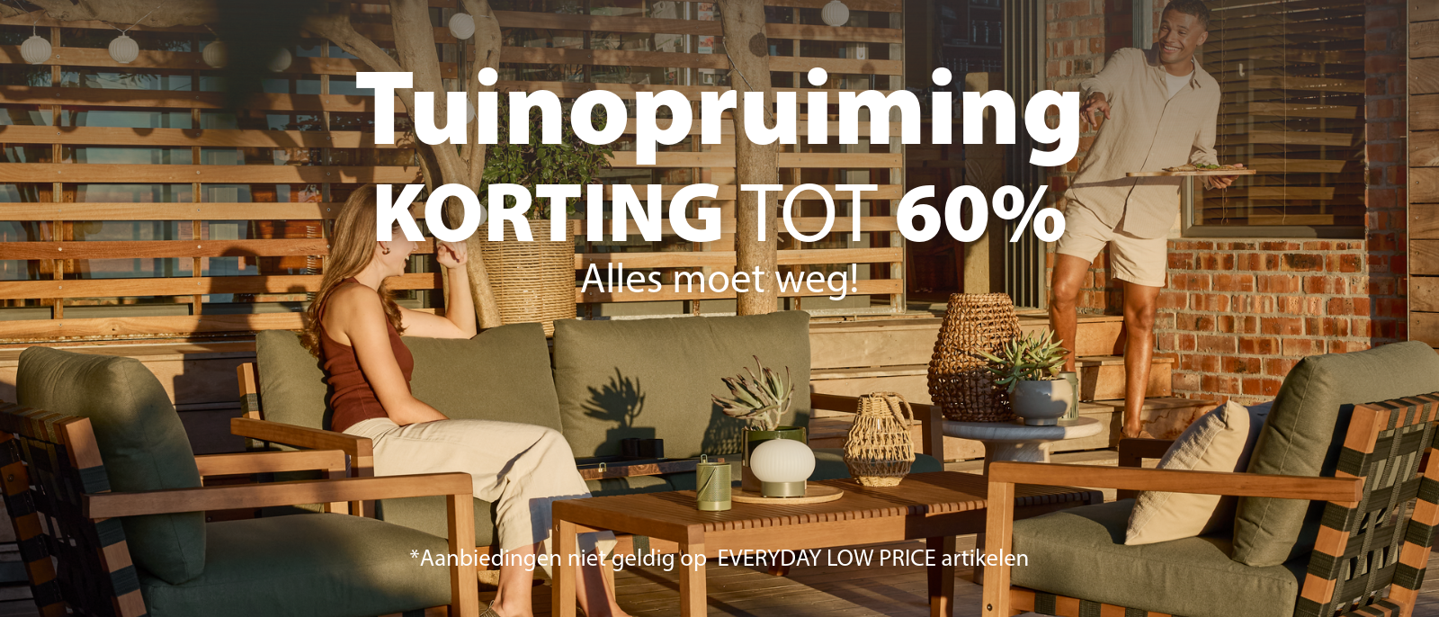 Tuin opruiming | 60% korting