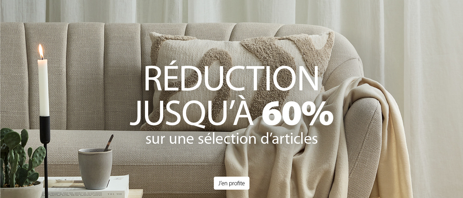 RÉDUCTIONS JUSQU'À 60%
