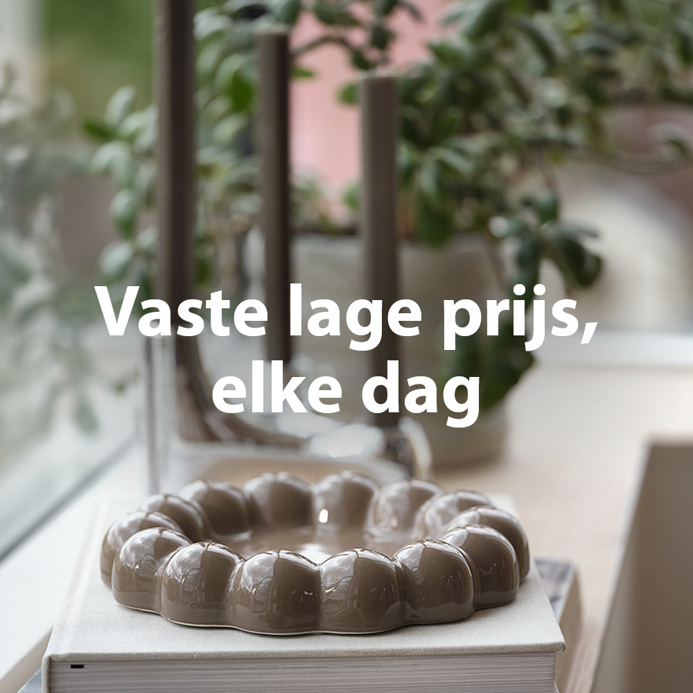 elke dag, vaste lage prijs