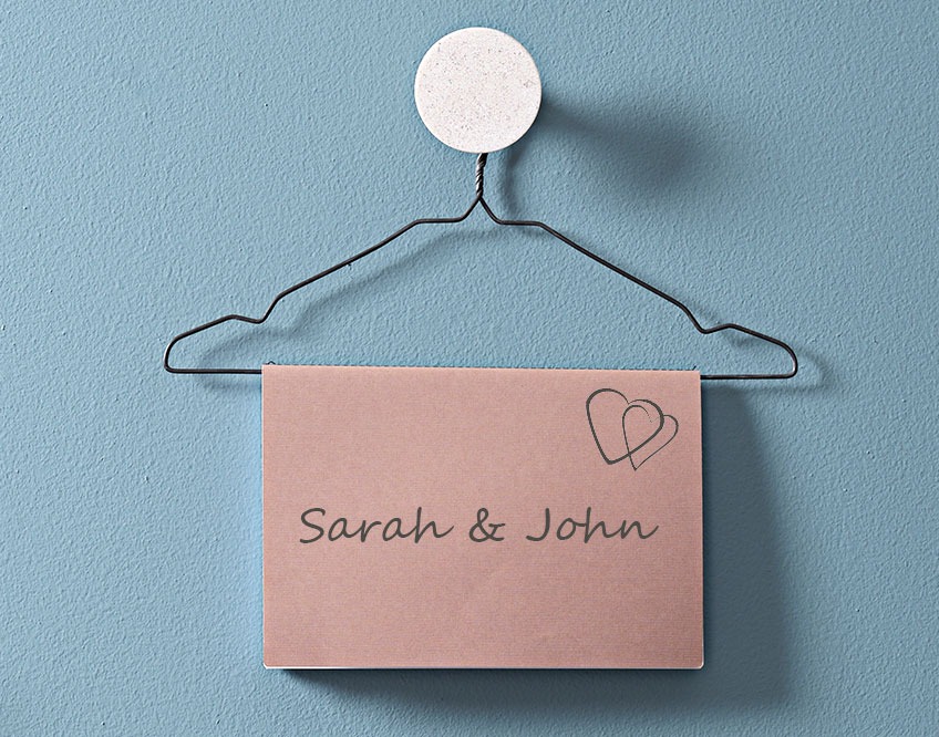 TONNI kleerhanger met plaatskaartje Kleerhanger met plaatskaartje