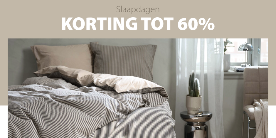 Slaapdagen | korting tot 60% Slaapdagen | korting tot 60%